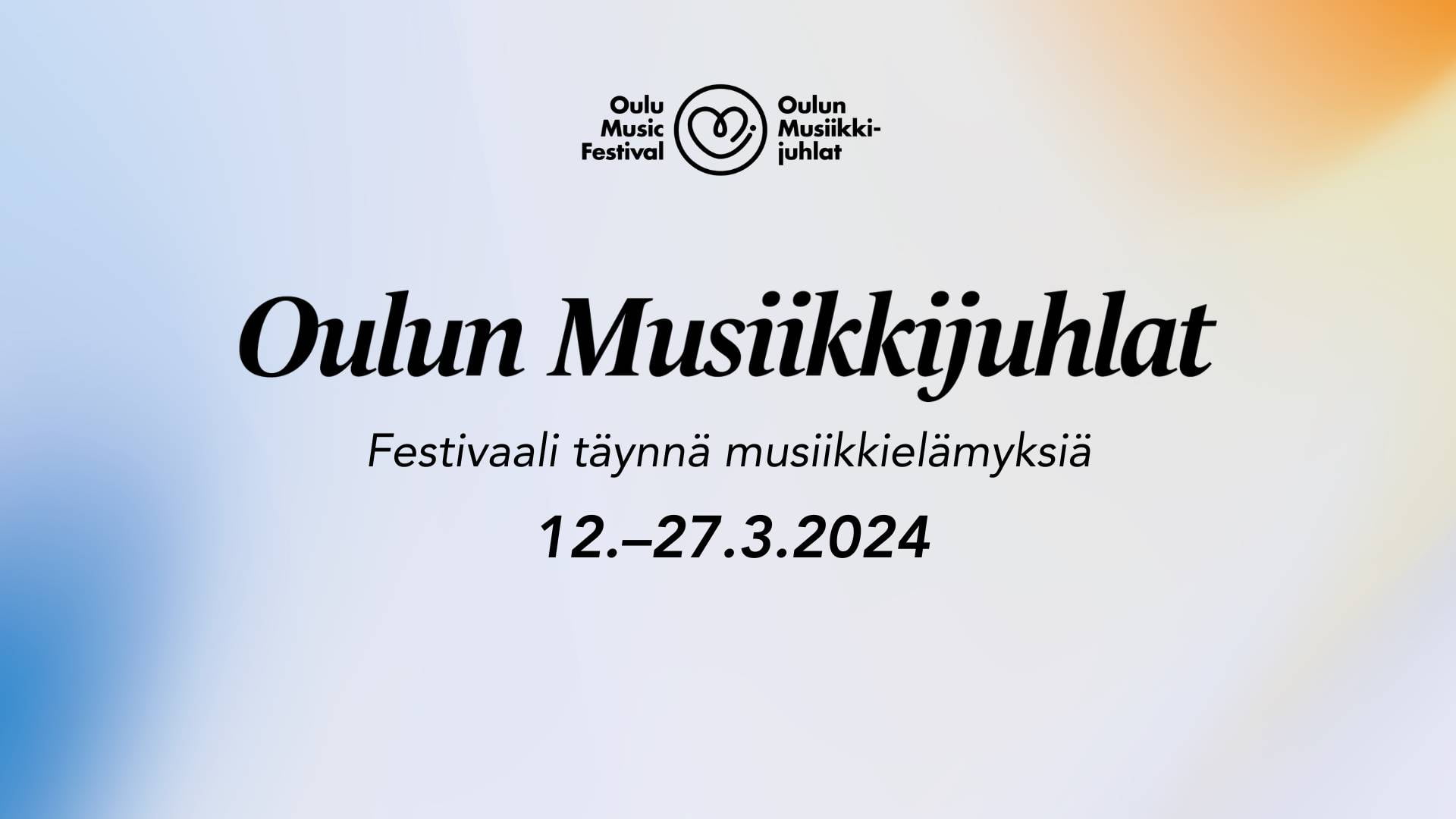 Oulun Musiikkijuhlat: Festivaali täynnä musiikkielämyksiä 12.-27.3.2024